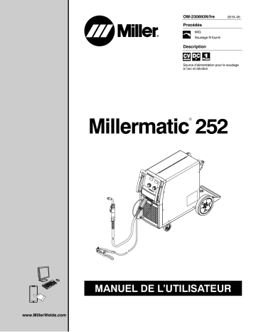 MK230040N | Manuel du propriétaire | Miller MILLERMATIC 252 Manuel utilisateur | Fixfr
