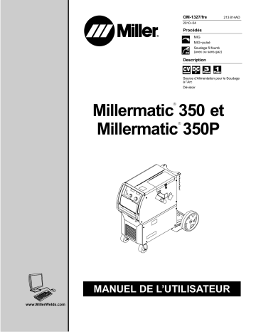 MA170021B | Manuel du propriétaire | Miller MILLERMATIC 350 Manuel utilisateur | Fixfr