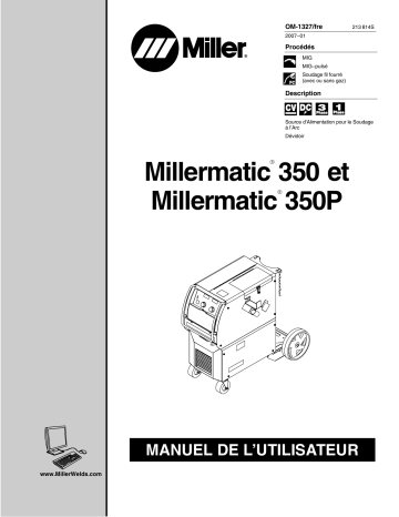 LH060545B | Manuel du propriétaire | Miller MILLERMATIC 350 Manuel utilisateur | Fixfr