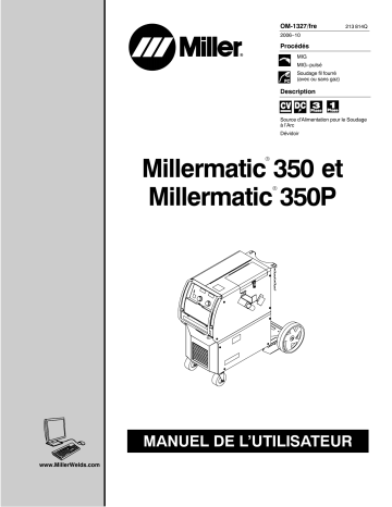 LG291232B | Manuel du propriétaire | Miller MILLERMATIC 350 Manuel utilisateur | Fixfr