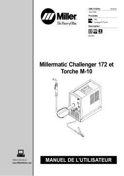 Miller MILLERMATIC CHALLENGER 172 Manuel utilisateur