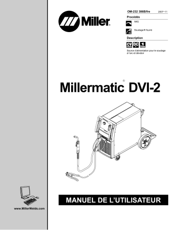 LH041721B | Manuel du propriétaire | Miller MILLERMATIC DVI-2 Manuel utilisateur | Fixfr