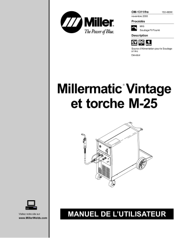 LA230016 | Manuel du propriétaire | Miller MILLERMATIC VINTAGE Manuel utilisateur | Fixfr