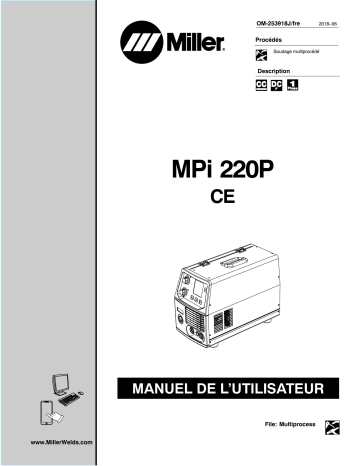 MG057985D | Manuel du propriétaire | Miller Mpi 220P CE Manuel utilisateur | Fixfr