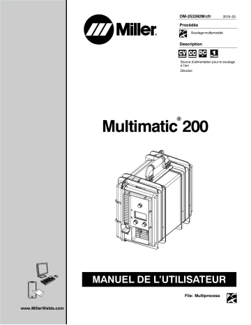 MK114007N | Manuel du propriétaire | Miller MULTIMATIC 200 Manuel utilisateur | Fixfr