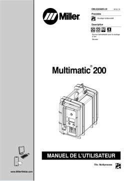 Miller MULTIMATIC 200 Manuel utilisateur