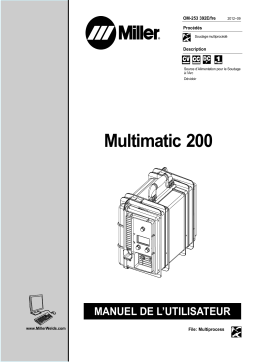 Miller MULTIMATIC 200 Manuel utilisateur