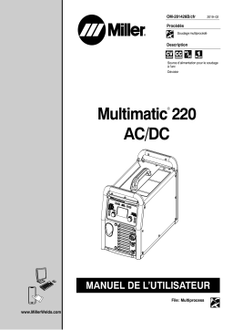 Miller MULTIMATIC 220 AC/DC Manuel utilisateur