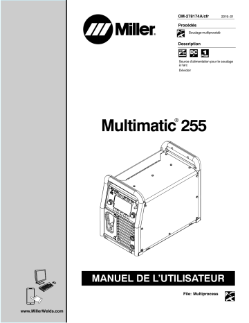 MJ509225N | Manuel du propriétaire | Miller MULTIMATIC 255 Manuel utilisateur | Fixfr