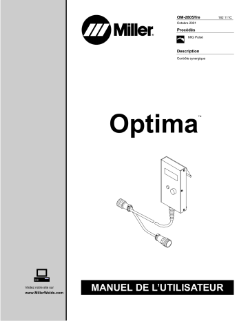 LB289158 | Manuel du propriétaire | Miller OPTIMA Manuel utilisateur | Fixfr