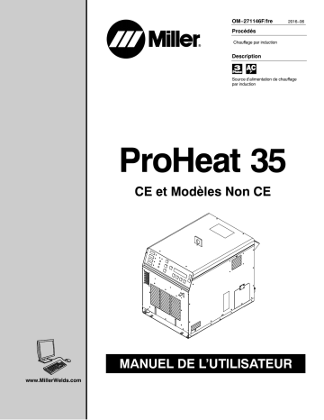 MG260276G | Manuel du propriétaire | Miller PROHEAT 35 CE (24 V COOLER)  907689, 907690 Manuel utilisateur | Fixfr