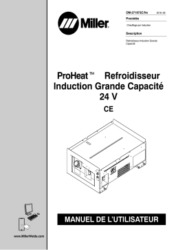 Miller PROHEAT HEAVY DUTY INDUCTION COOLER (24 VOLT) CE Manuel utilisateur