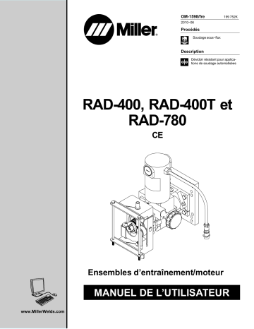 MA320137V | Manuel du propriétaire | Miller RAD-780 Manuel utilisateur | Fixfr