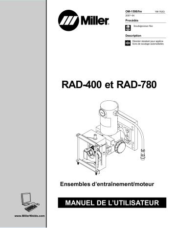 LH261153V | Manuel du propriétaire | Miller RAD-780 Manuel utilisateur | Fixfr