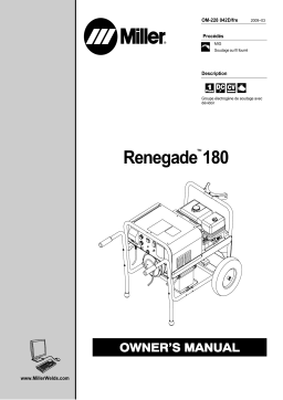 Miller RENEGADE 180 Manuel utilisateur