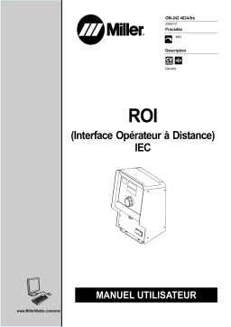 Miller ROI (REMOTE OPERATOR INTERFACE) IEC Manuel utilisateur