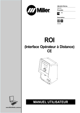 Miller ROI CE (REMOTE OPERATOR INTERFACE) Manuel utilisateur