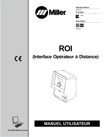 LJ060438U | Manuel du propriétaire | Miller ROI CE (REMOTE OPERATOR INTERFACE) Manuel utilisateur | Fixfr