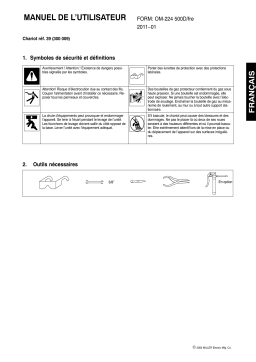 Miller RUNNING GEAR NO. 39 (300009) Manuel utilisateur