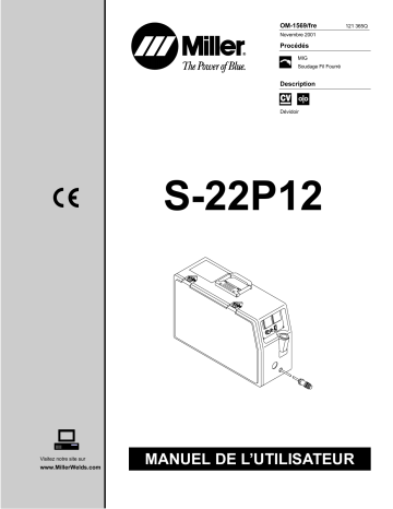 LB245115 | Manuel du propriétaire | Miller S-22P12 CE Manuel utilisateur | Fixfr