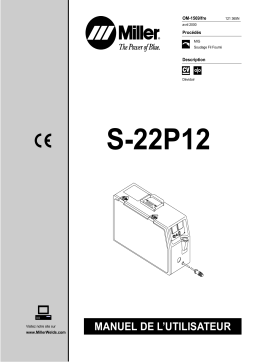 Miller S-22P12 CE Manuel utilisateur