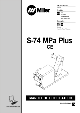 Miller S-74 MPA PLUS Manuel utilisateur