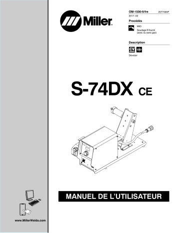 MH195058U | Manuel du propriétaire | Miller S-74DX CE Manuel utilisateur | Fixfr