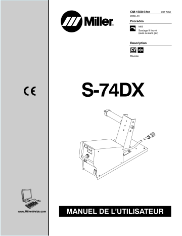 LG011559 | Manuel du propriétaire | Miller S-74DX CE Manuel utilisateur | Fixfr