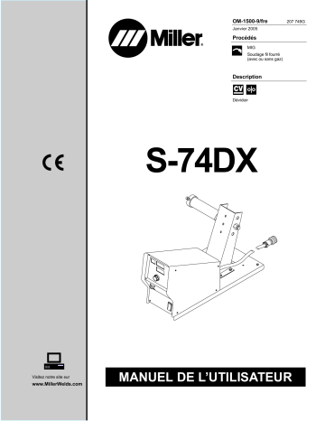 LF068782 | Manuel du propriétaire | Miller S-74DX CE Manuel utilisateur | Fixfr