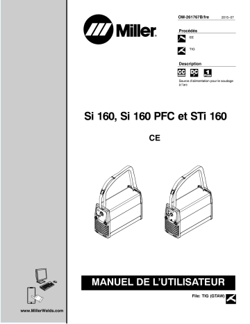 MF302369D | Manuel du propriétaire | Miller Sti 160 CE Manuel utilisateur | Fixfr