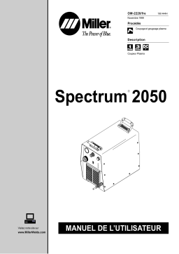 Miller SPECTRUM 2050 Manuel utilisateur