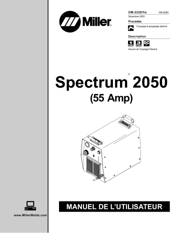 LC677090 | Manuel du propriétaire | Miller SPECTRUM 2050 (55 AMP) Manuel utilisateur | Fixfr