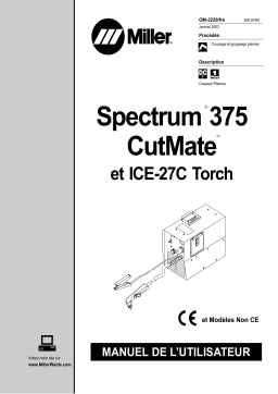 Miller SPECTRUM 375 CUTMATE Manuel utilisateur