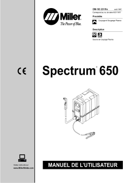 Miller SPECTRUM 650 CE Manuel utilisateur