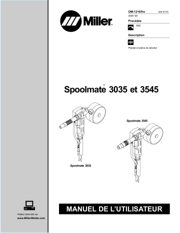 KB222222 | Manuel du propriétaire | Miller SPOOLMATE 3545 Manuel utilisateur | Fixfr