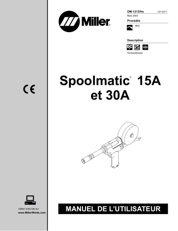 LC408323 | Manuel du propriétaire | Miller SPOOLMATIC 15A Manuel utilisateur | Fixfr