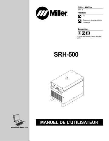 LJ450007V | Manuel du propriétaire | Miller SRH-500 CE Manuel utilisateur | Fixfr