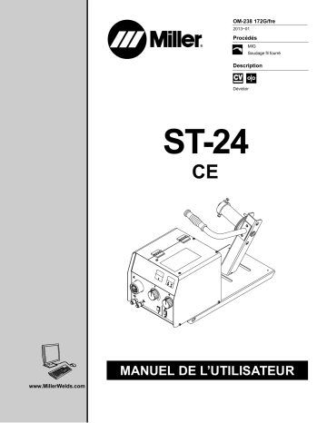 MD026806D | Manuel du propriétaire | Miller ST-24 CE Manuel utilisateur | Fixfr