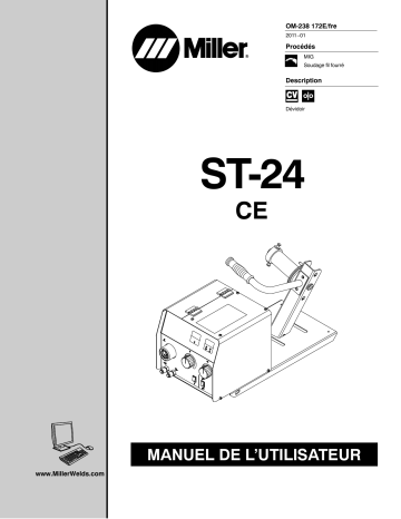 MB027927D | Manuel du propriétaire | Miller ST-24 CE Manuel utilisateur | Fixfr