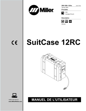 LC233017 | Manuel du propriétaire | Miller SUITCASE 12RC CE Manuel utilisateur | Fixfr