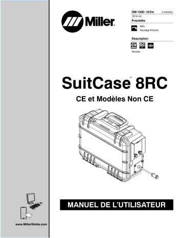 MJ220523V | Manuel du propriétaire | Miller SUITCASE 8RC CE Manuel utilisateur | Fixfr