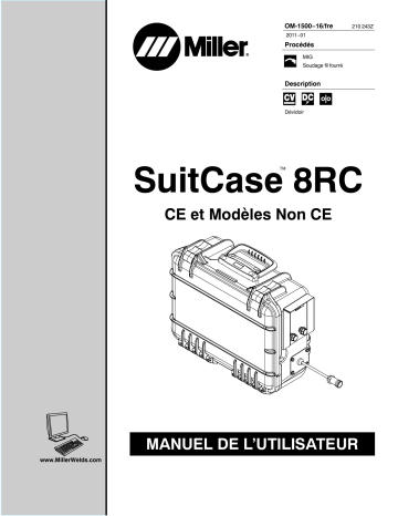 MB050101V | Manuel du propriétaire | Miller SUITCASE 8RC CE Manuel utilisateur | Fixfr