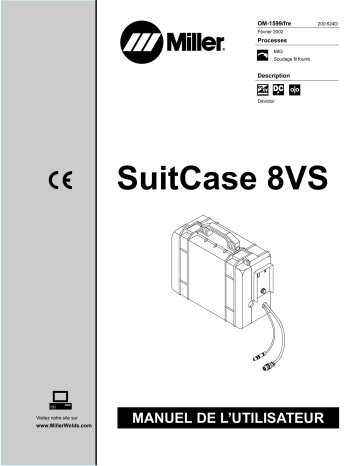 LC055971 | Manuel du propriétaire | Miller SUITCASE 8VS Manuel utilisateur | Fixfr