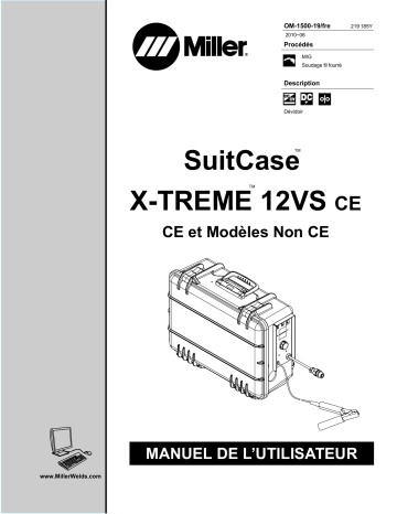 MA270515A | Manuel du propriétaire | Miller SUITCASE X-TREME 12VS CE Manuel utilisateur | Fixfr
