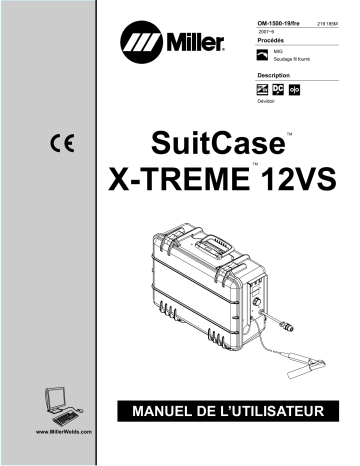 LH260946V | Manuel du propriétaire | Miller SUITCASE X-TREME 12VS CE Manuel utilisateur | Fixfr