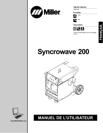 LJ410106L | Manuel du propriétaire | Miller SYNCROWAVE 200 Manuel utilisateur | Fixfr