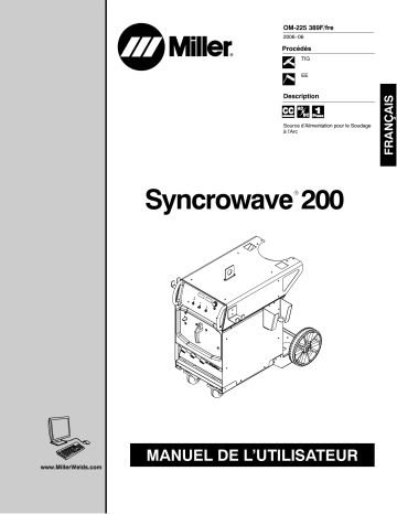 LG220767L | Manuel du propriétaire | Miller SYNCROWAVE 200 Manuel utilisateur | Fixfr