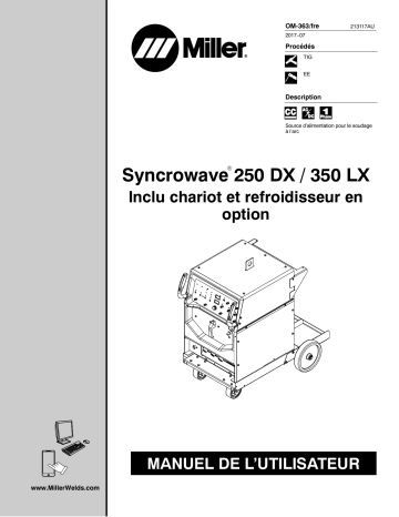 MH300329L | Manuel du propriétaire | Miller SYNCROWAVE 250 DX Manuel utilisateur | Fixfr
