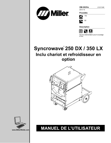 MD450025L | Manuel du propriétaire | Miller SYNCROWAVE 250 DX Manuel utilisateur | Fixfr