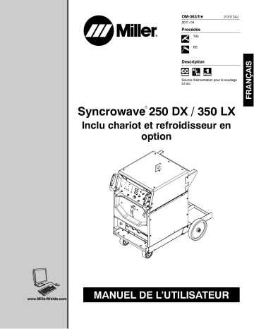 MB160717L | Manuel du propriétaire | Miller SYNCROWAVE 250 DX Manuel utilisateur | Fixfr